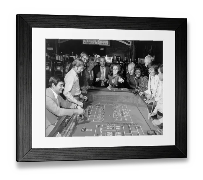 Framed Print : Woman Throwing Dice at a Craps Table Framed Print : Woman Throwing Dice at a Craps Table
