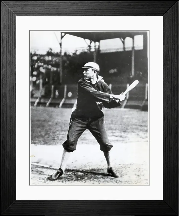 Framed Print : Ty Cobb In Batting Position Framed Print : Ty Cobb In Batting Position