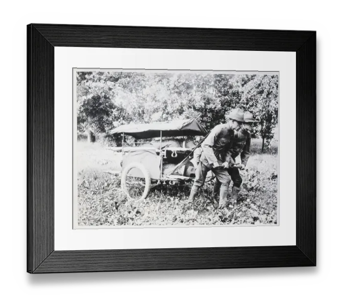 Framed Print : World War I Soldiers Pulling Wounded