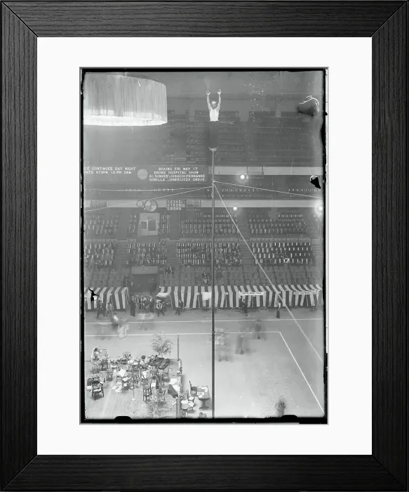 Framed Print : Stuntman Alvin Shipwreck Kelly Perching on Pole Framed Print : Stuntman Alvin Shipwreck Kelly Perching on Pole