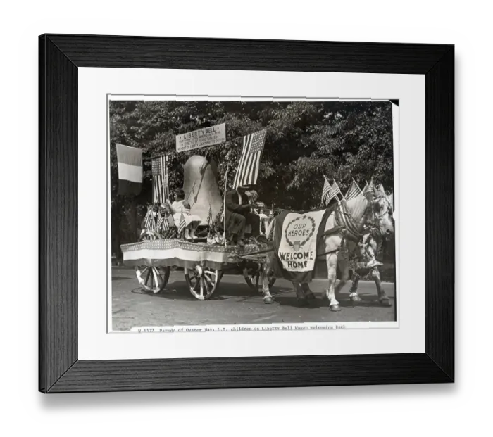 Framed Print : Parade To Welcome Back Veterans Of WW I Framed Print : Parade To Welcome Back Veterans Of WW I