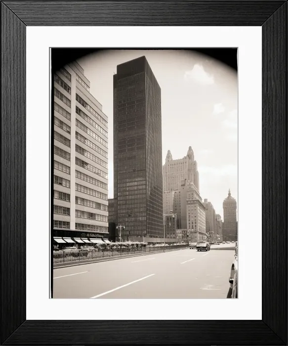 Framed Print : Exterior View of Seagram Building Framed Print : Exterior View of Seagram Building
