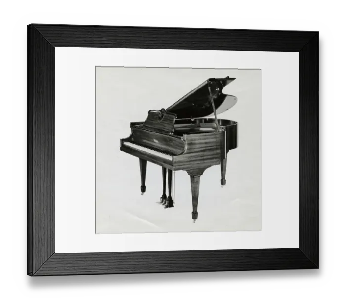 Framed Print : Depiction of Exquisite Piano Framed Print : Depiction of Exquisite Piano