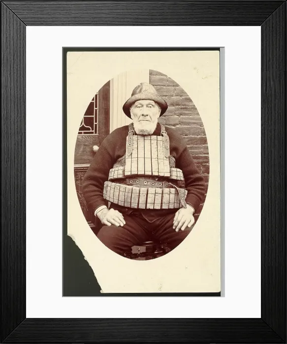 Framed Print : Postcard With Portrait Of Bob Hook Framed Print : Postcard With Portrait Of Bob Hook