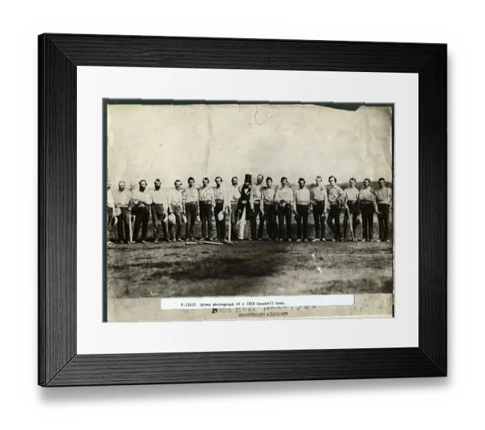 Framed Print : Group Photograph of 1858 Baseball Teams Framed Print : Group Photograph of 1858 Baseball Teams