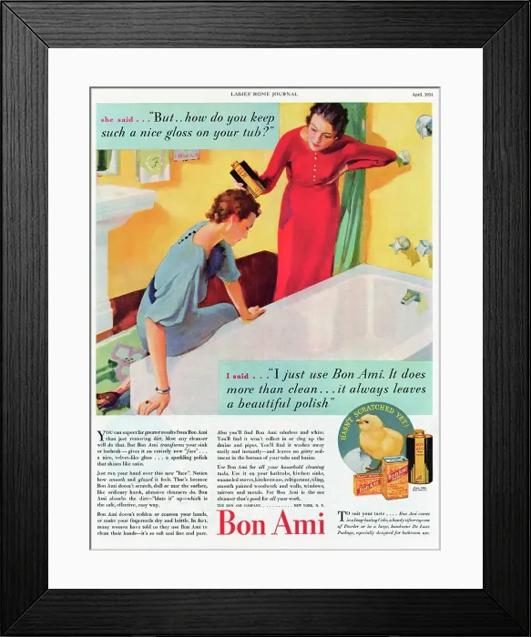 Framed Print : Scouring Powder Advertisement Framed Print : Scouring Powder Advertisement