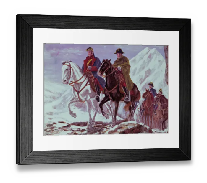 Framed Print : San Martin Leading His Army Framed Print : San Martin Leading His Army