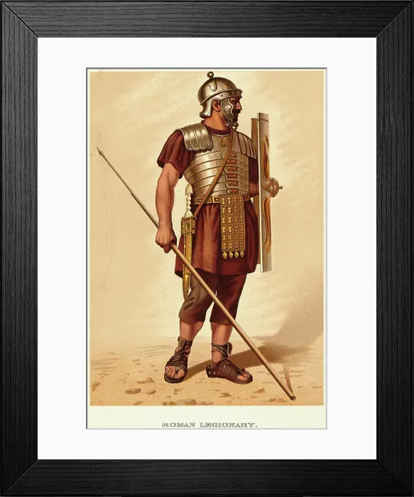 Framed Print : Roman Legionary in Helmet and Breastplate Framed Print : Roman Legionary in Helmet and Breastplate