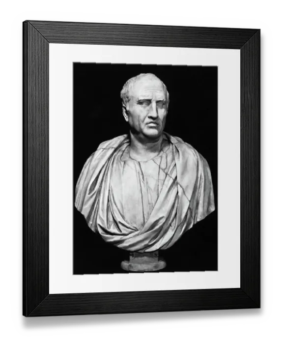 Framed Print : Bust Of Roman Orator Cicero Framed Print : Bust Of Roman Orator Cicero