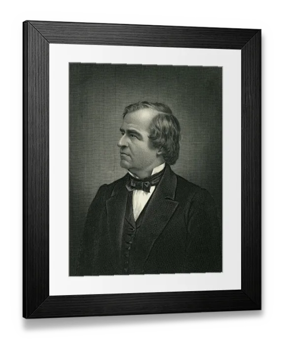Framed Print : Portrait of President Andrew Johnson