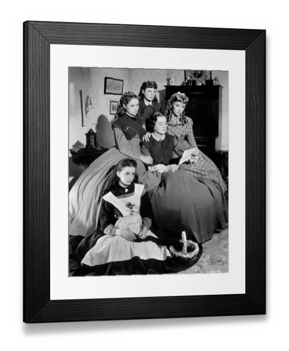 Framed Print : Reading Letter Scene In Little Women Framed Print : Reading Letter Scene In Little Women