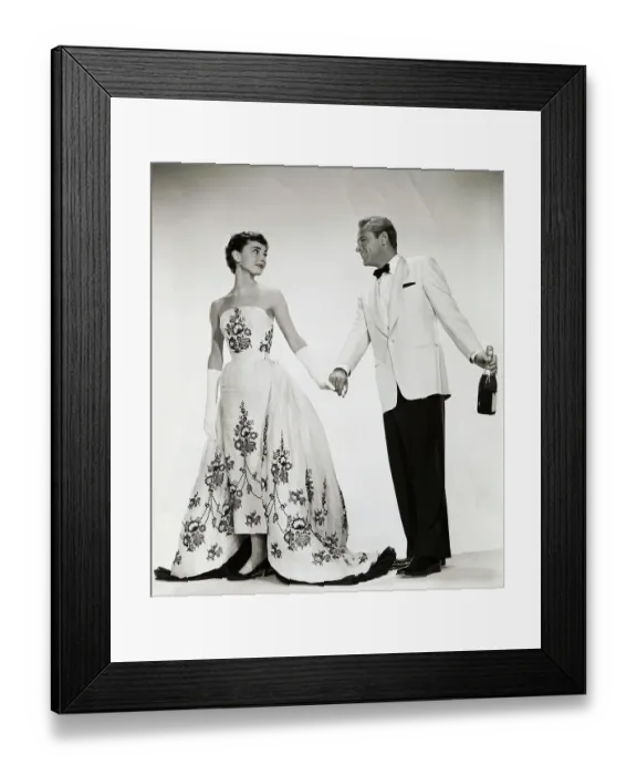 Framed Print : Audrey Hepburn and William Holden in Sabrina Framed Print : Audrey Hepburn and William Holden in Sabrina