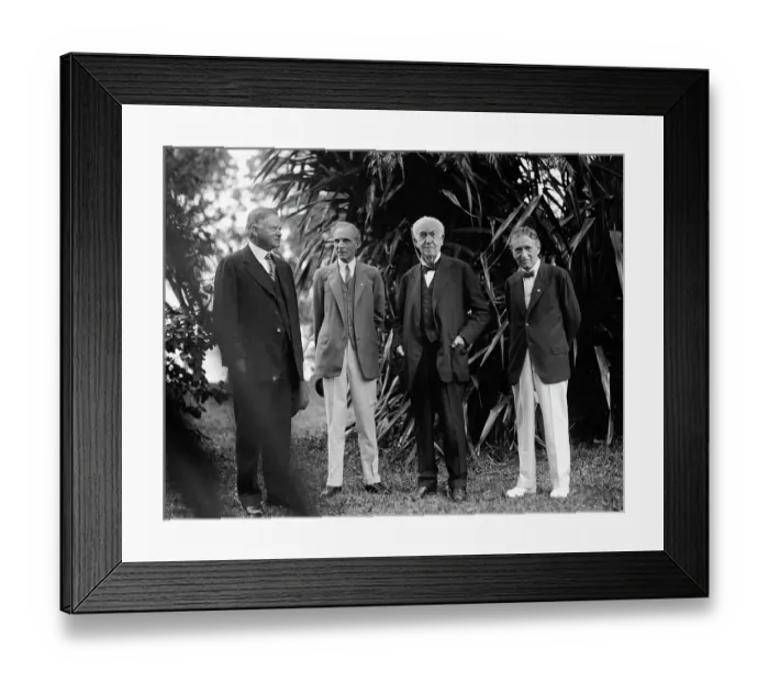 Framed Print : Industrialists Attending Birthday of Thomas Edison Framed Print : Industrialists Attending Birthday of Thomas Edison