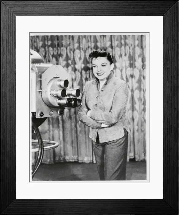 Framed Print : Judy Garland Preparing for Television Debut Framed Print : Judy Garland Preparing for Television Debut
