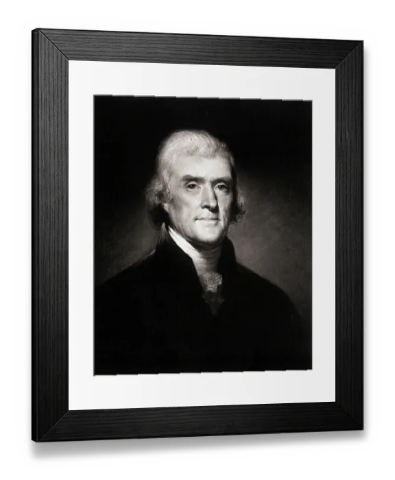 Framed Print : Portrait of Thomas Jefferson by Rembrandt Peale Framed Print : Portrait of Thomas Jefferson by Rembrandt Peale