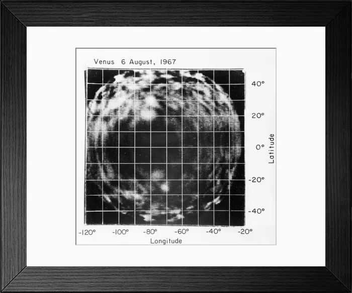 Framed Print : A Radar Map of Venus