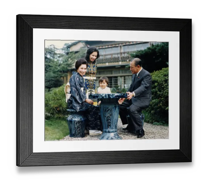 Framed Print : Kakuei Tanaka with His Family Framed Print : Kakuei Tanaka with His Family