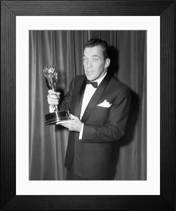 Framed Print : Ed Sullivan Holding Emmy Award Framed Print : Ed Sullivan Holding Emmy Award