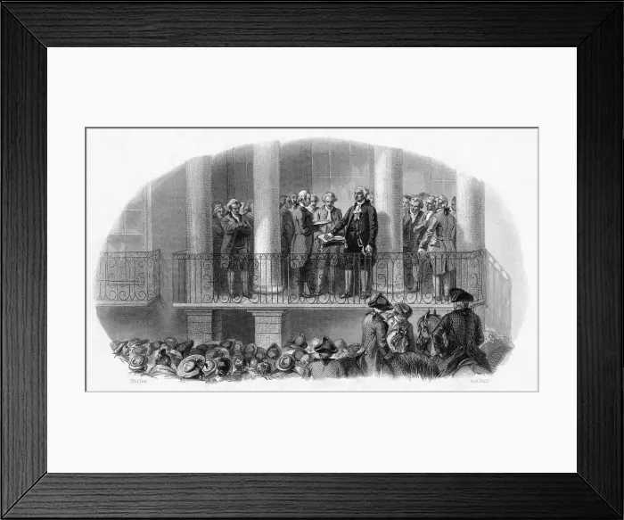 Framed Print : Inauguration Of Washington In City Hall Framed Print : Inauguration Of Washington In City Hall