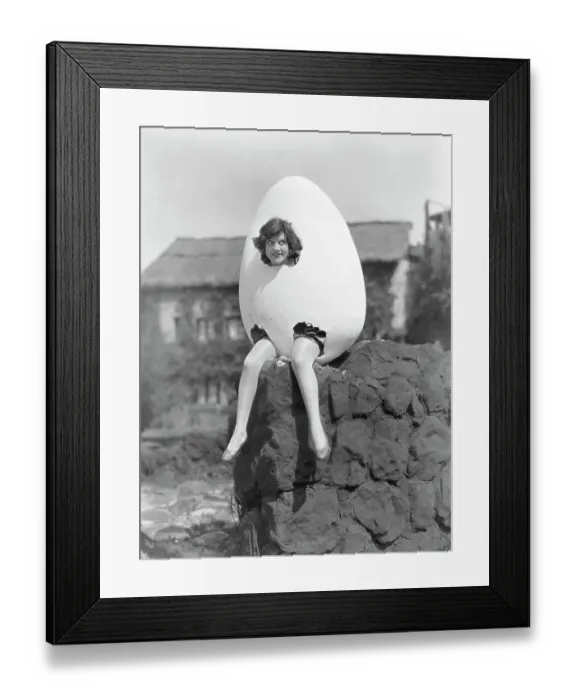 Framed Print : Dorothy Gulliver as Humpty Dumpty Framed Print : Dorothy Gulliver as Humpty Dumpty