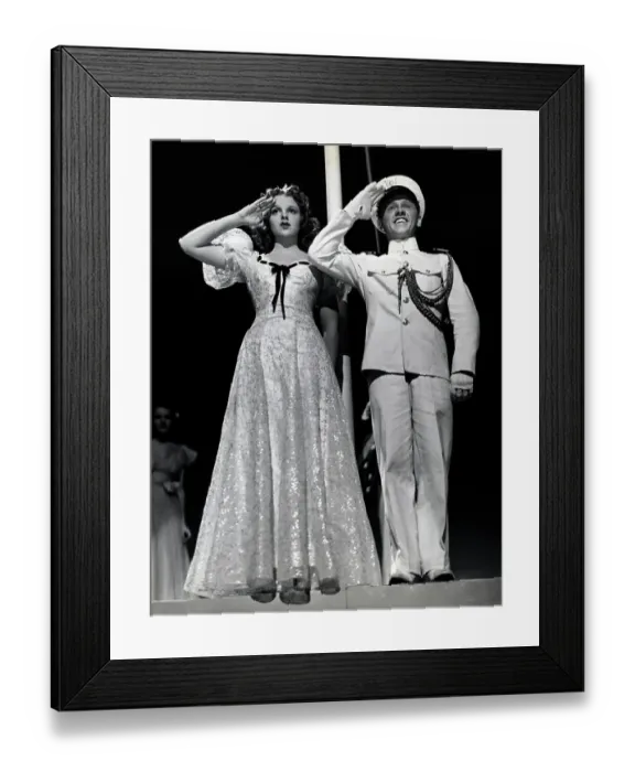 Framed Print : Judy Garland and Mickey Rooney Saluting Framed Print : Judy Garland and Mickey Rooney Saluting