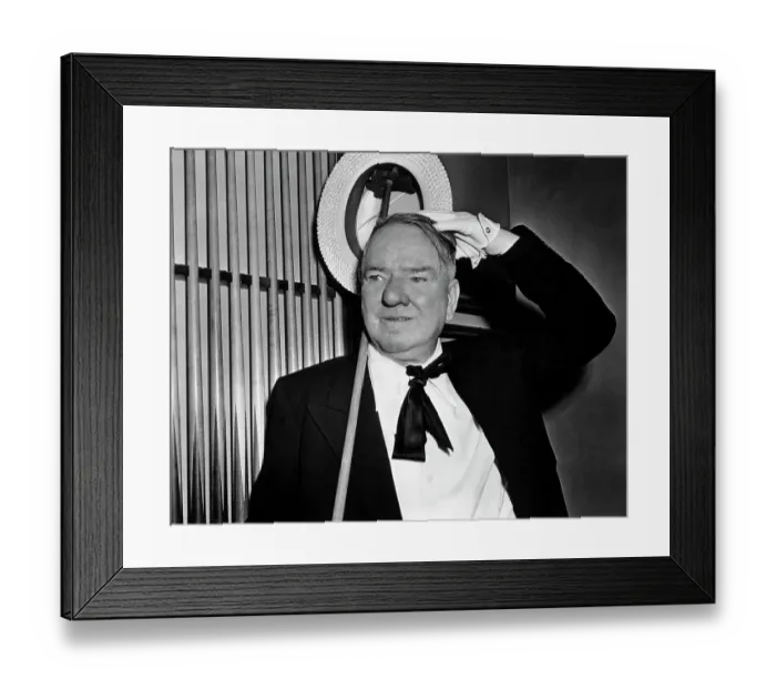 Framed Print : W. C. Fields In Pool Room