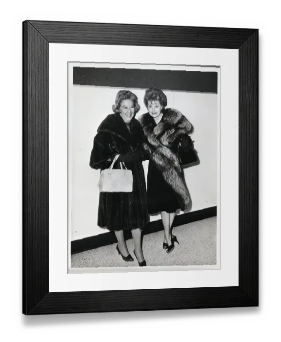 Framed Print : Vivian Vance and Lucille Ball in Fur Framed Print : Vivian Vance and Lucille Ball in Fur