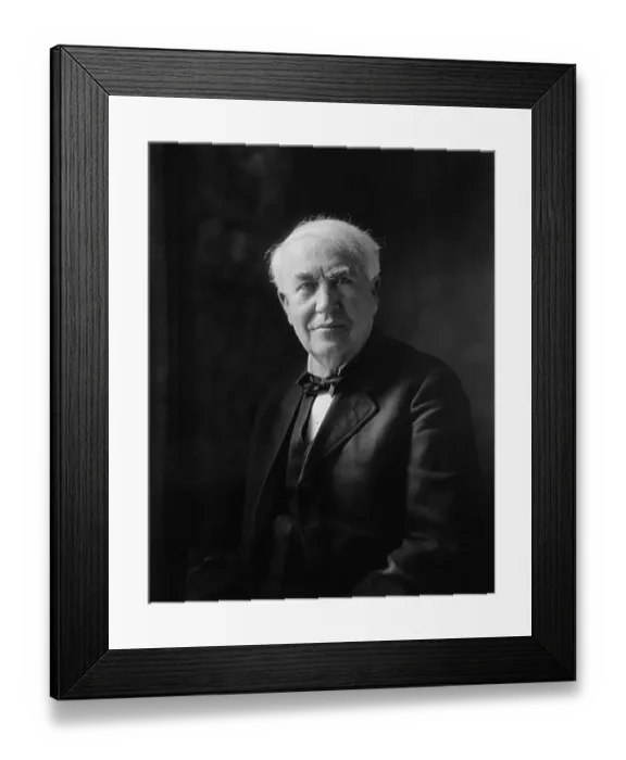 Framed Print : American Inventor Thomas Edison