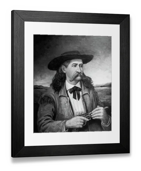 Framed Print : Painting of Wild Bill Hickok Framed Print : Painting of Wild Bill Hickok