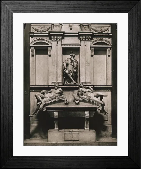 Framed Print : Tomb of Lorenzo de Medici by Michelangelo Buonarroti Framed Print : Tomb of Lorenzo de Medici by Michelangelo Buonarroti