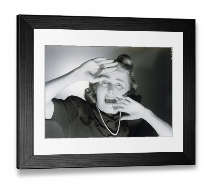 Framed Print : Terrified Woman Framed Print : Terrified Woman