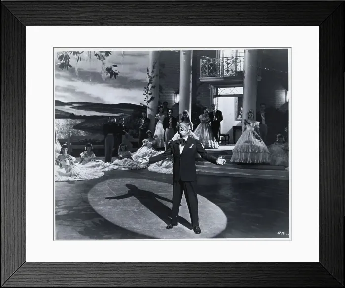 Framed Print : Actor Al Jolson in Black Face Performing with Cast Framed Print : Actor Al Jolson in Black Face Performing with Cast
