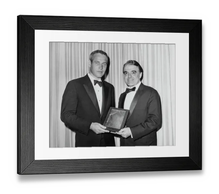 Framed Print : Portrait of Paul Newman and Jack J. Valenti Framed Print : Portrait of Paul Newman and Jack J. Valenti