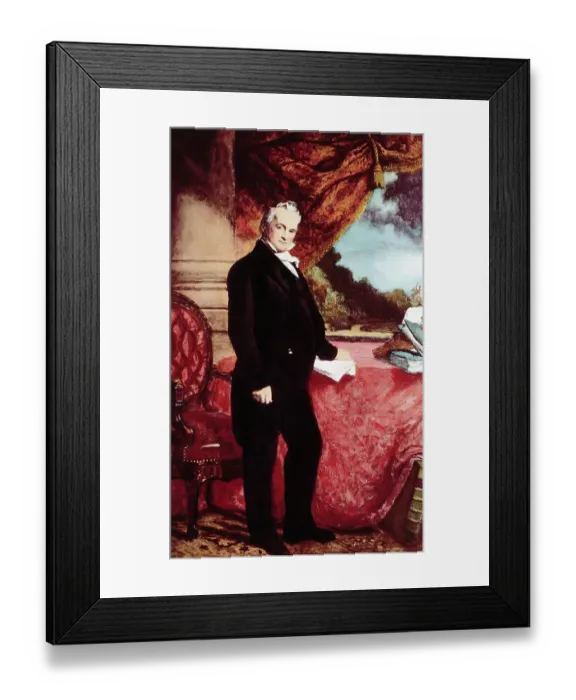 Framed Print : Portrait of James Buchanan Framed Print : Portrait of James Buchanan