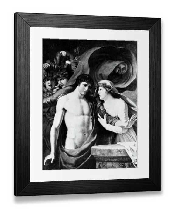 Framed Print : Iphegenia Recognizing her Brother Framed Print : Iphegenia Recognizing her Brother
