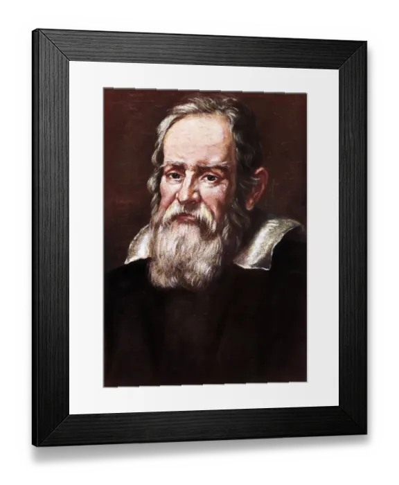 Framed Print : Portrait of Galileo Galilei Framed Print : Portrait of Galileo Galilei