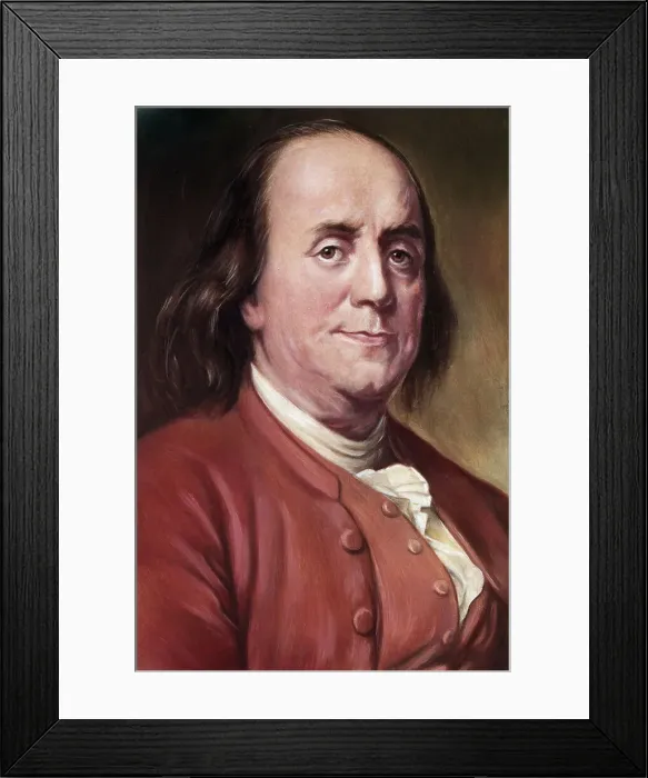 Framed Print : Portrait of Benjamin Franklin by Joseph Siffred Duplessis Framed Print : Portrait of Benjamin Franklin by Joseph Siffred Duplessis
