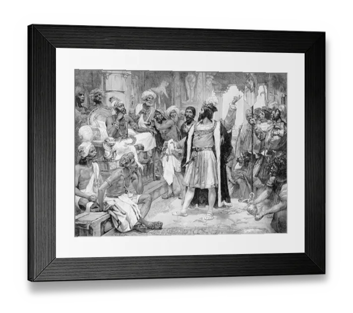 Framed Print : Vasco Da Gama Presents Letter To King Framed Print : Vasco Da Gama Presents Letter To King