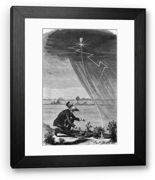 Framed Print : Precipitating Rain by Electricity Framed Print : Precipitating Rain by Electricity