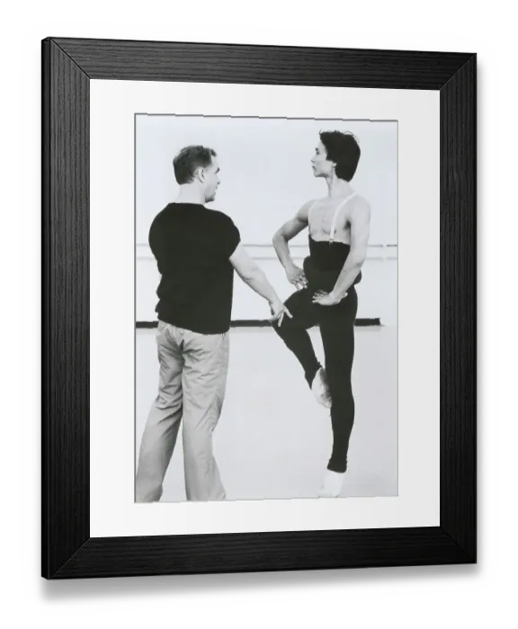 Framed Print : Ben Stevenson Teaching Li Cunxin Framed Print : Ben Stevenson Teaching Li Cunxin