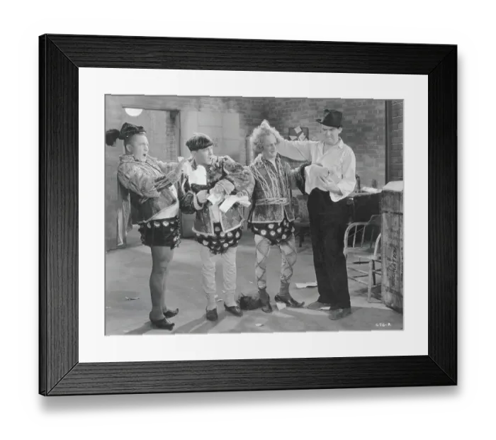 Framed Print : The Three Stooges in Film Scene Framed Print : The Three Stooges in Film Scene