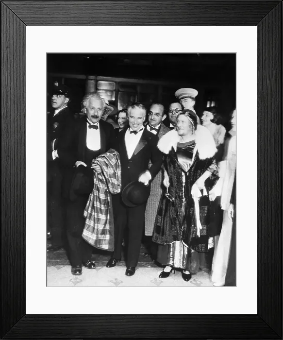 Framed Print : Albert Einstein and Charlie Chaplin Framed Print : Albert Einstein and Charlie Chaplin