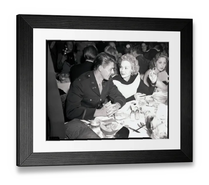 Framed Print : Ronald Reagan with Jane Wyman at Ball Framed Print : Ronald Reagan with Jane Wyman at Ball