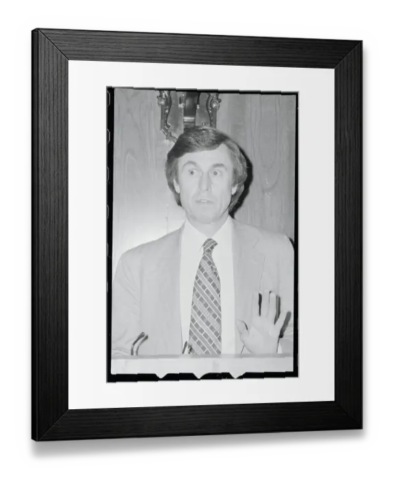 Framed Print : Phil Woosnam Speaking at Microphone Framed Print : Phil Woosnam Speaking at Microphone