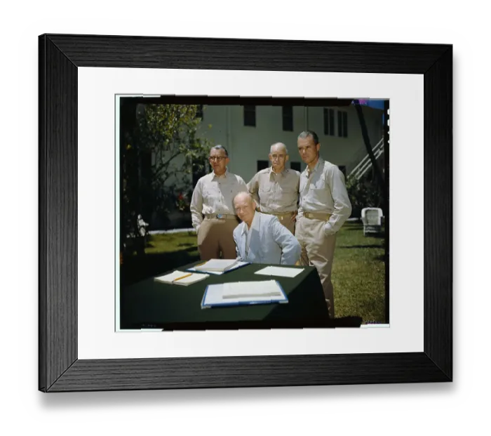 Framed Print : Joint Chiefs of Staff Meeting on Lawn Framed Print : Joint Chiefs of Staff Meeting on Lawn