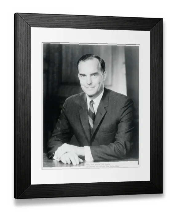 Framed Print : Washington Governor Daniel Evans Framed Print : Washington Governor Daniel Evans