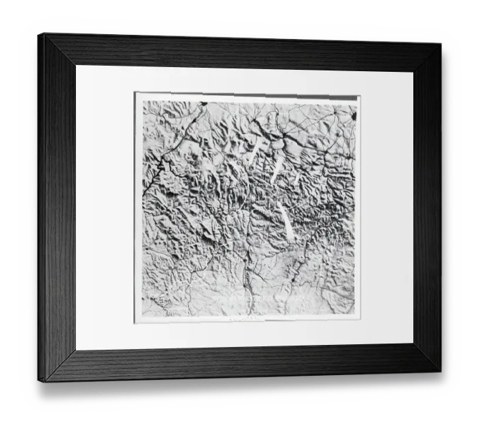 Framed Print : Map Showing Ardennes Counter Offensive Framed Print : Map Showing Ardennes Counter Offensive