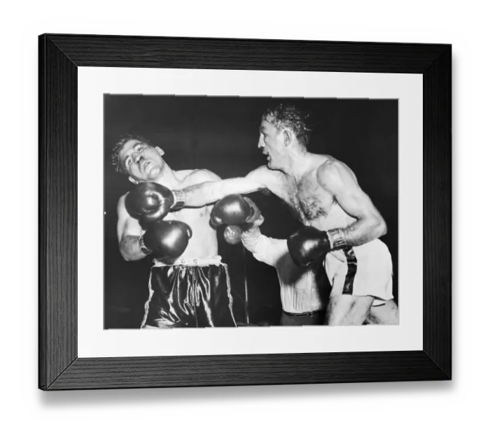 Framed Print : Carmen Basilio After Punching Tony Demarco