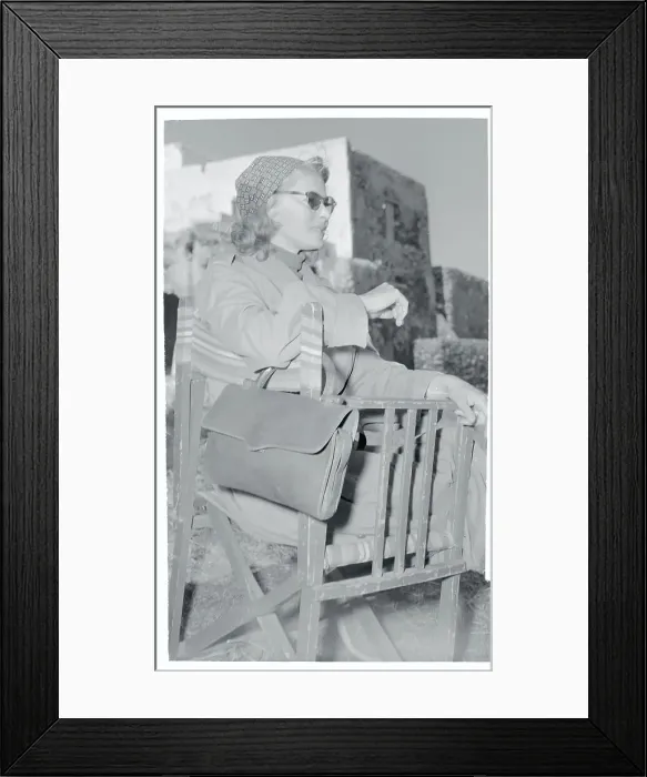 Framed Print : Ingrid Bergman Relaxing in Chair Framed Print : Ingrid Bergman Relaxing in Chair