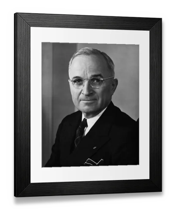 Framed Print : United States President Harry S. Truman
